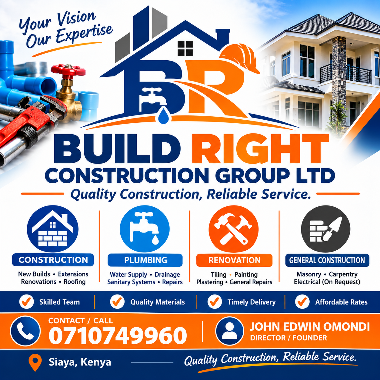 Build Right Construction Group Ltd company branding