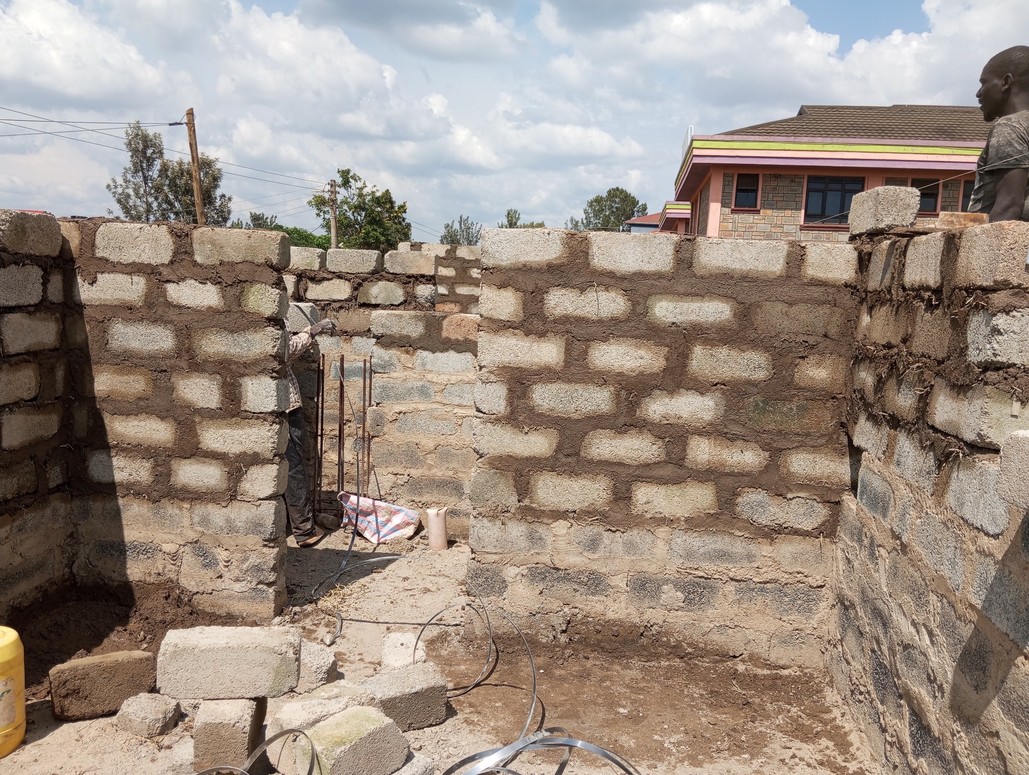 Masonry construction project
